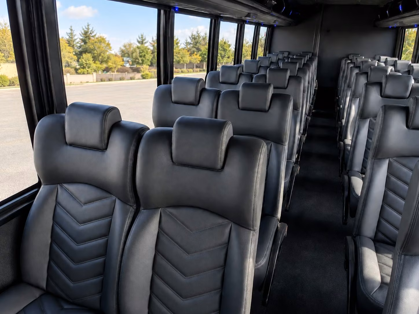 15 passenger minibus interior