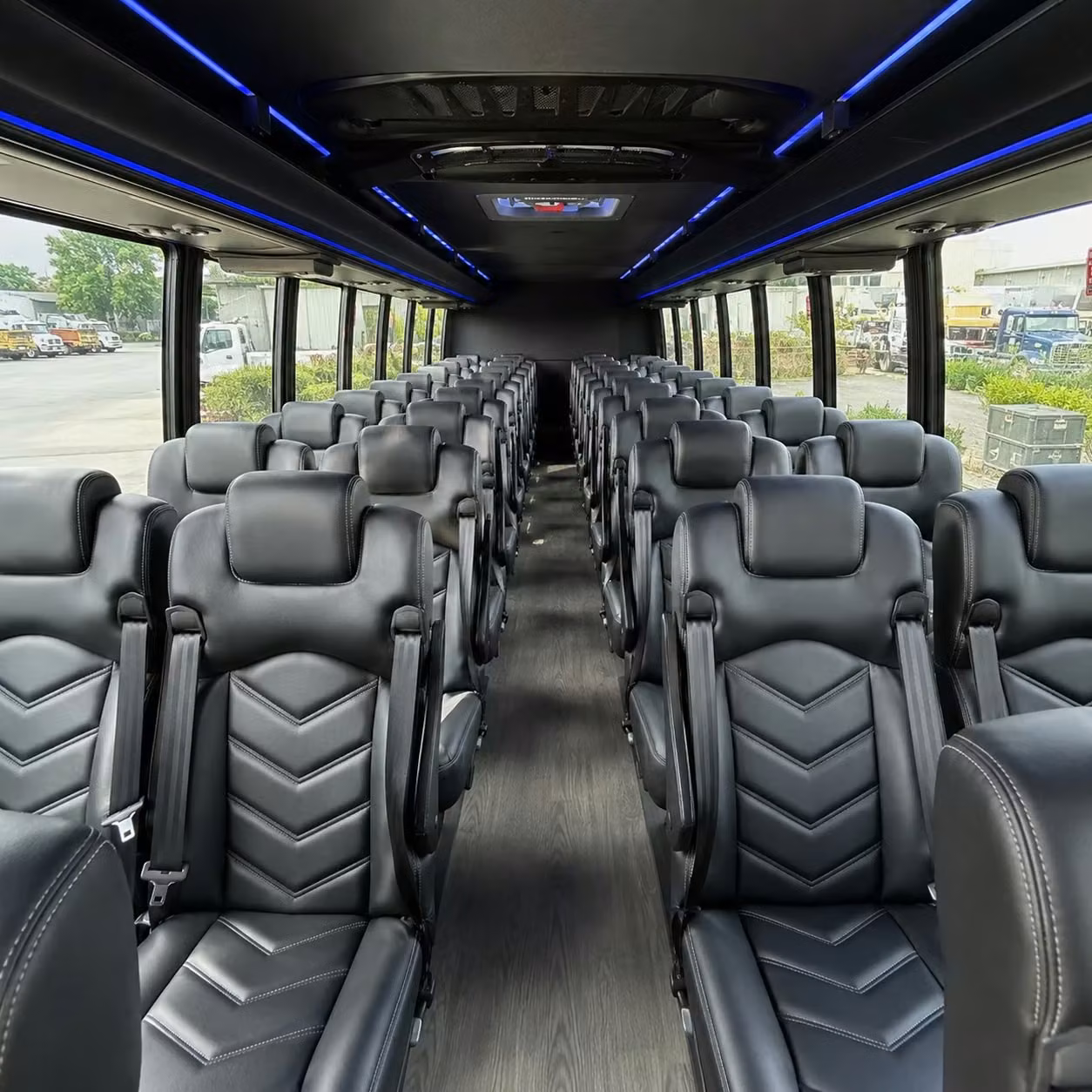 28 passenger minibus inside