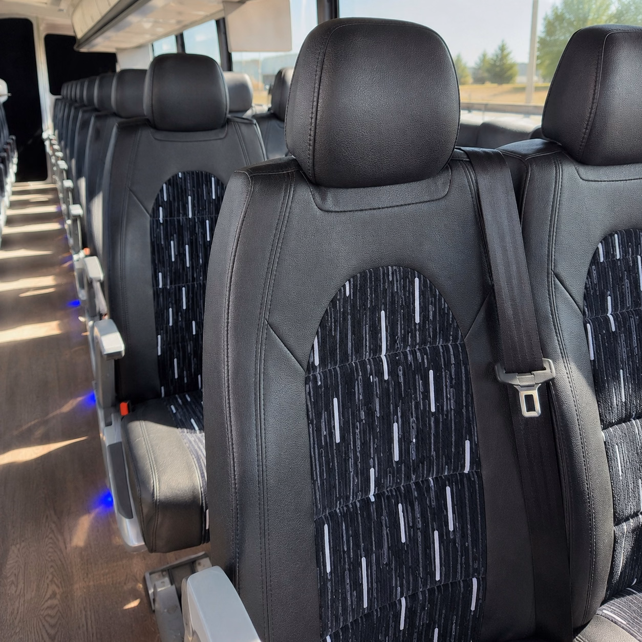 roswell charter bus interior