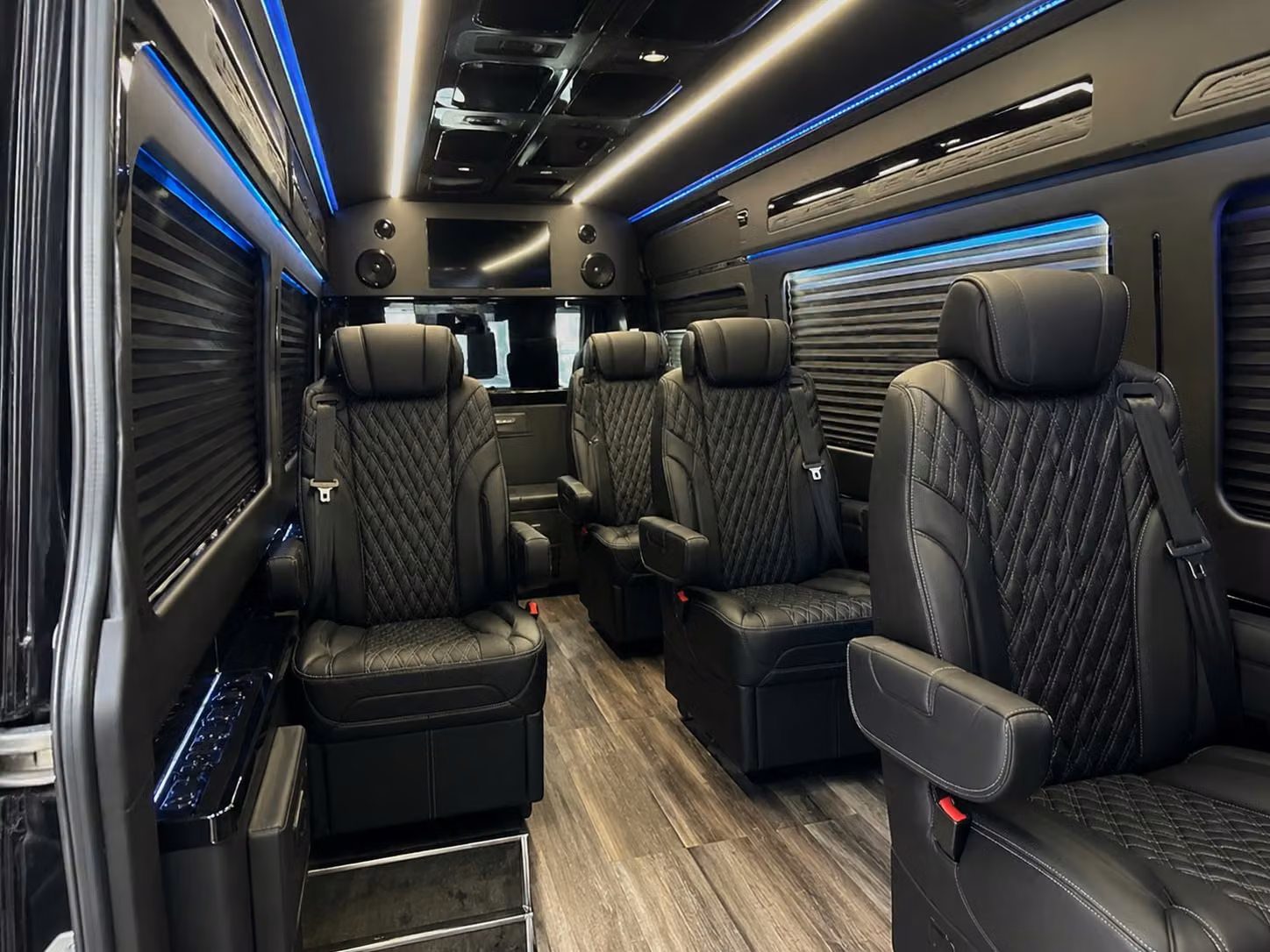 sprinter van with driver inside